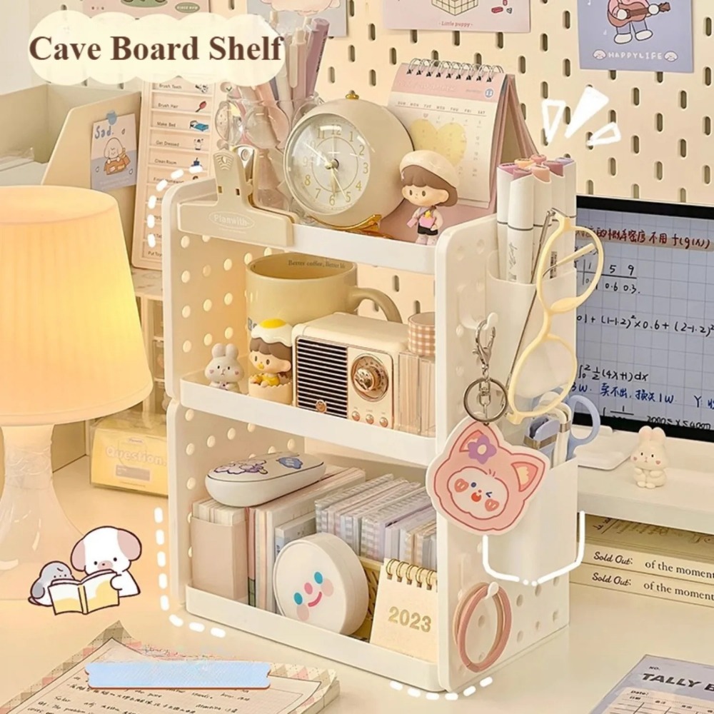 Tech Accessories For Office Desk - Organizzatore da Scrivania a 3 Livelli,