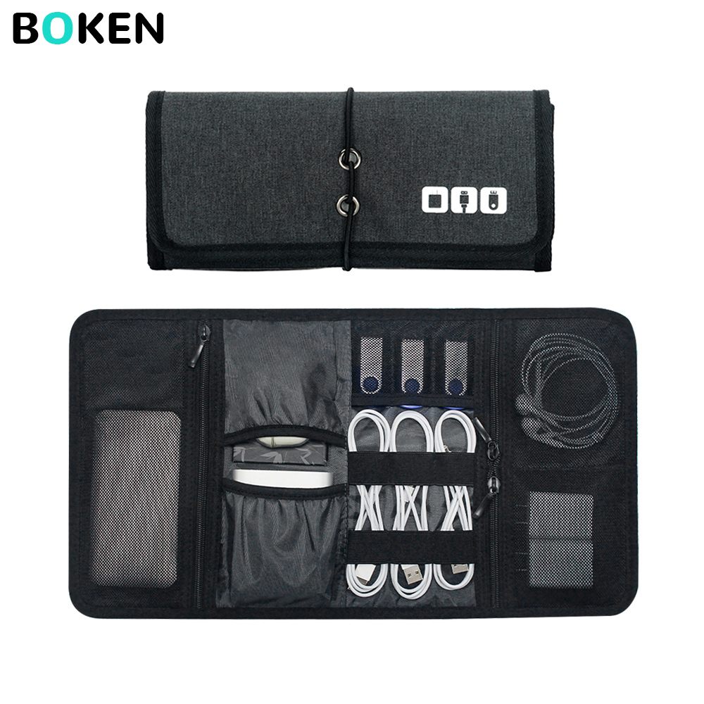 Tech Acc - Borsa Organizer per Accessori Elettronici, Custodia