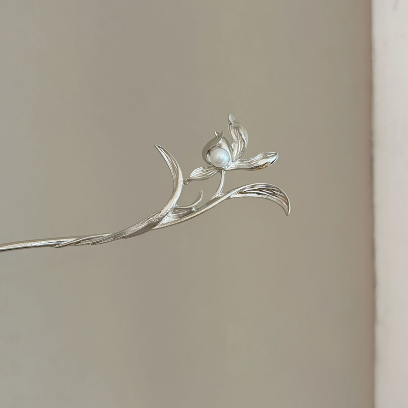Hi Tech Accessories - Nuovo stile cinese argento orchidea forcina